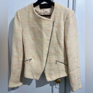 Zara multi colored tweed blazer size S